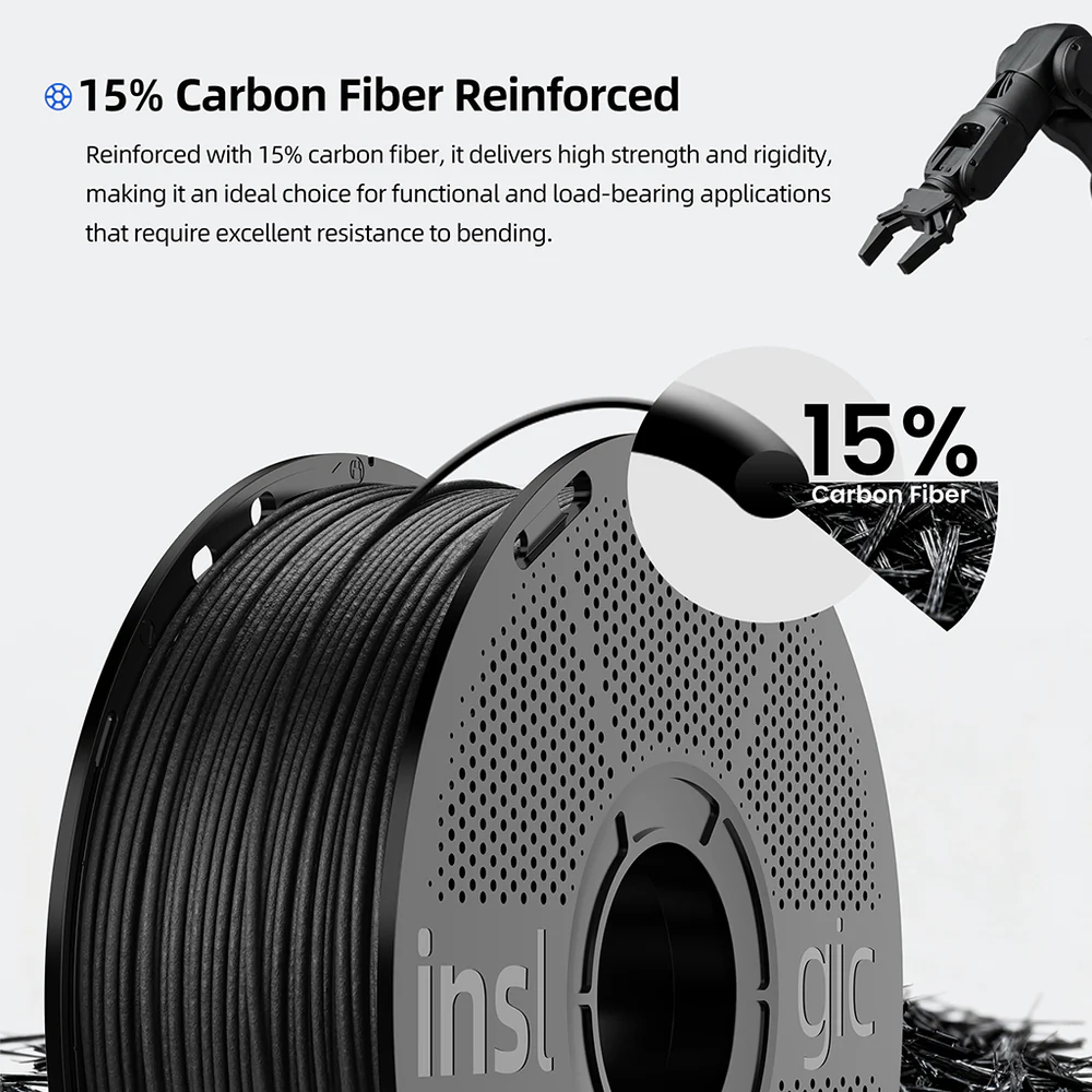 Inslogic PLA-CF15 Filament - Image 4